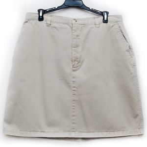 Eddie Bauer Kaki Four Pocket Skirt Size 16